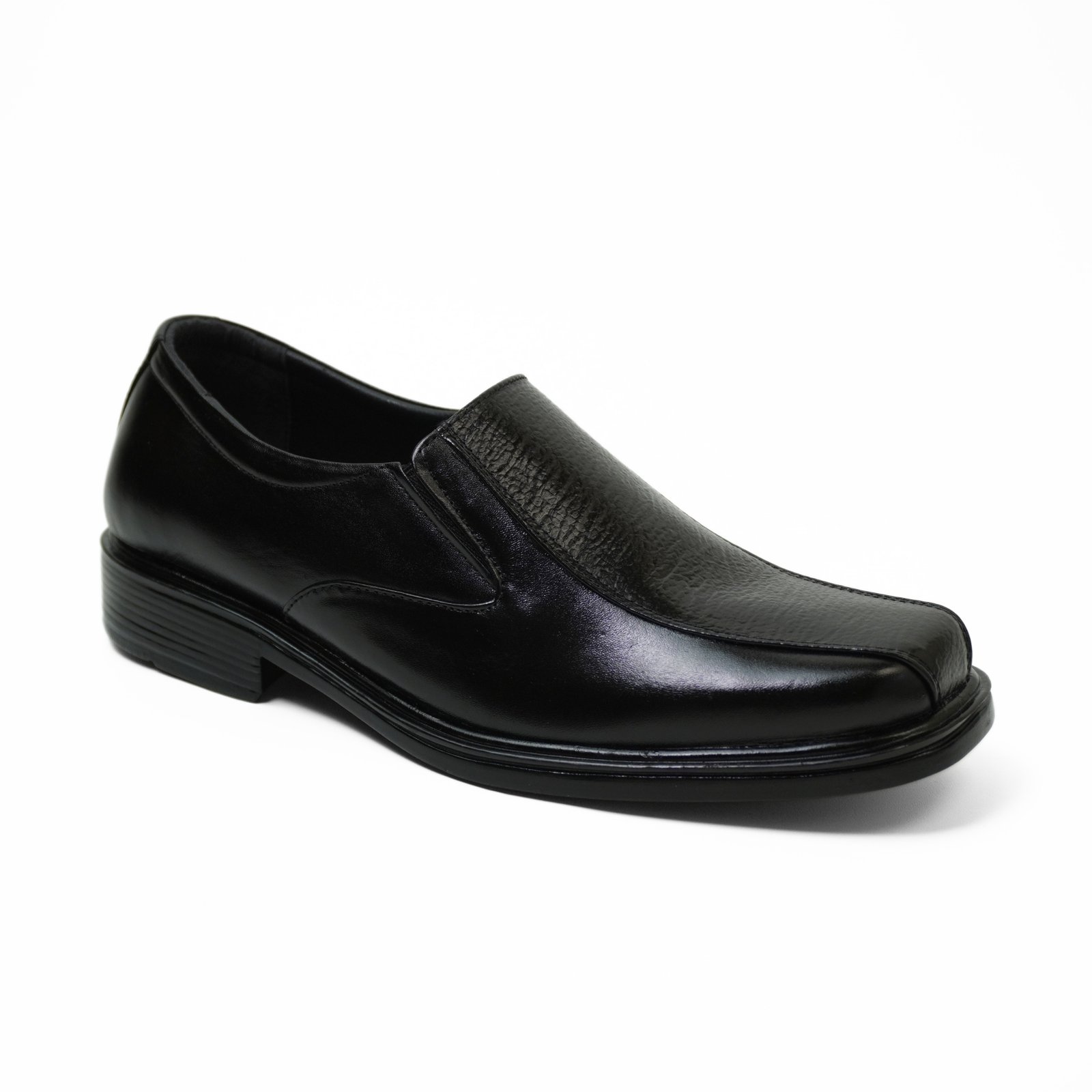 Sepatu Pantofel Pria Kulit Asli SP-5 Slip On - Hitam