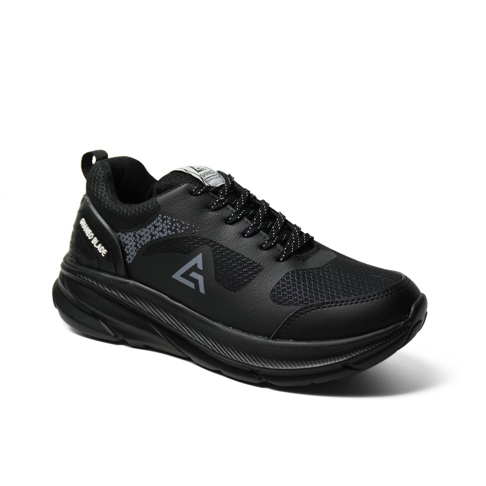 Sepatu Running Ghaneo Blade Full Black - Full Black