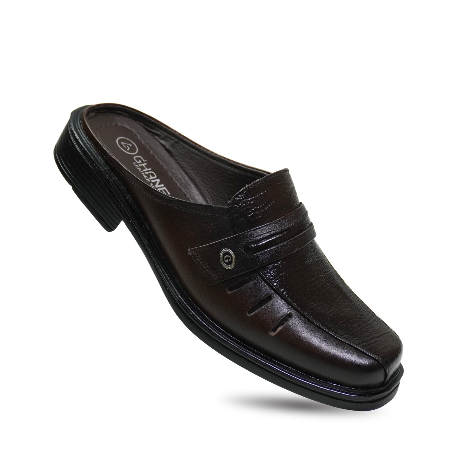 Sepatu Bustong Pria Kulit Asli SK-01 Coklat - Coklat