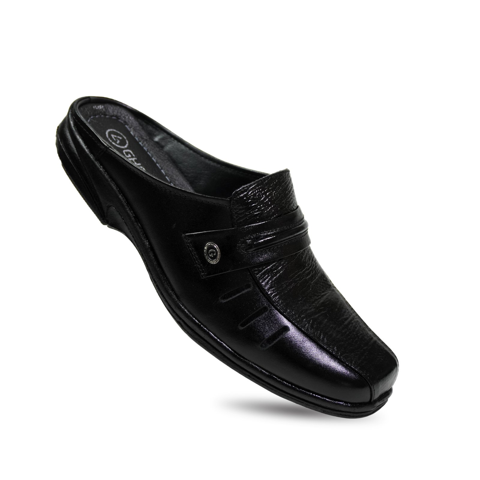 Sepatu Bustong Pria Kulit Asli SK-01 Coklat - Hitam