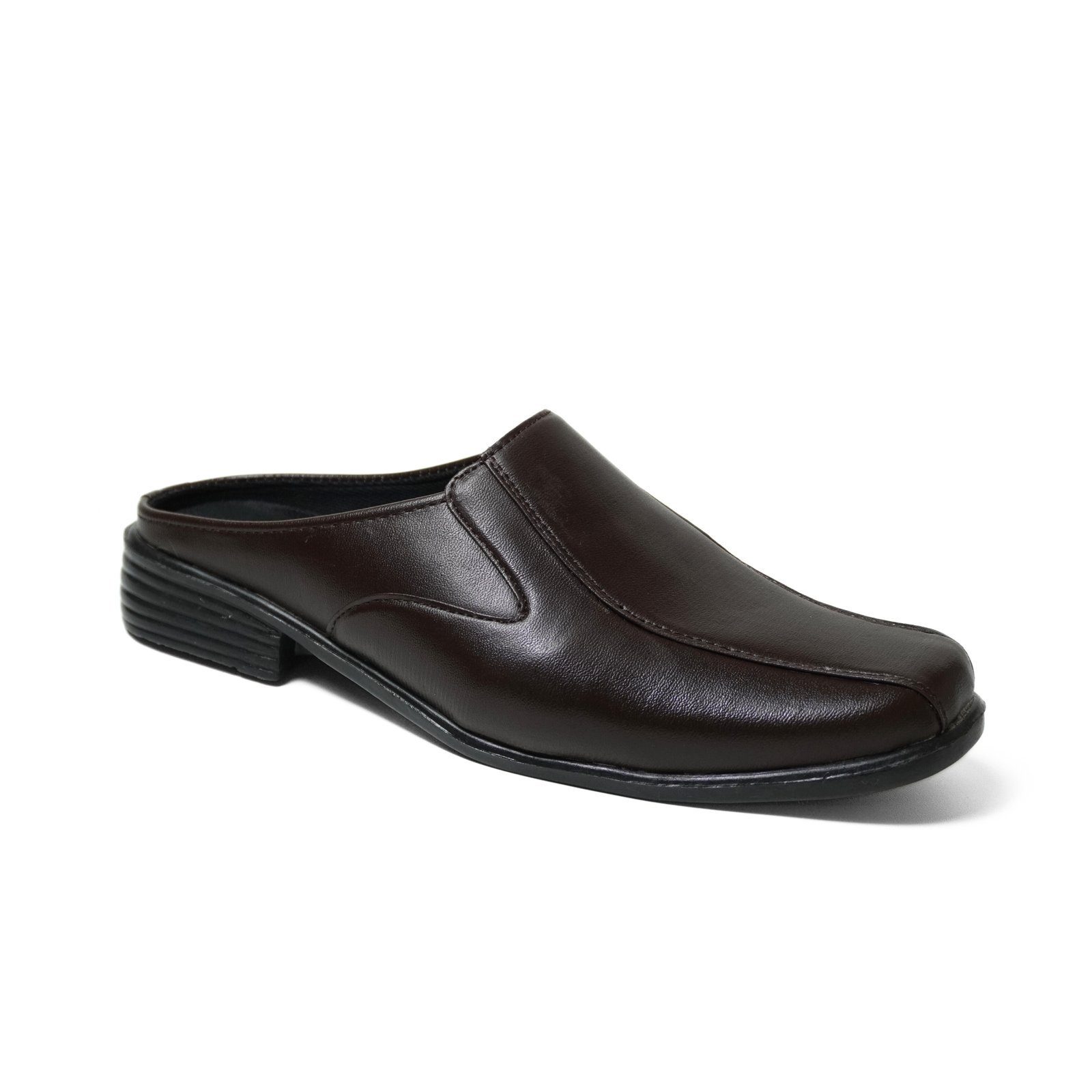 Sepatu Bustong Pria Kulit Sintetis M-05 Slop - Coklat
