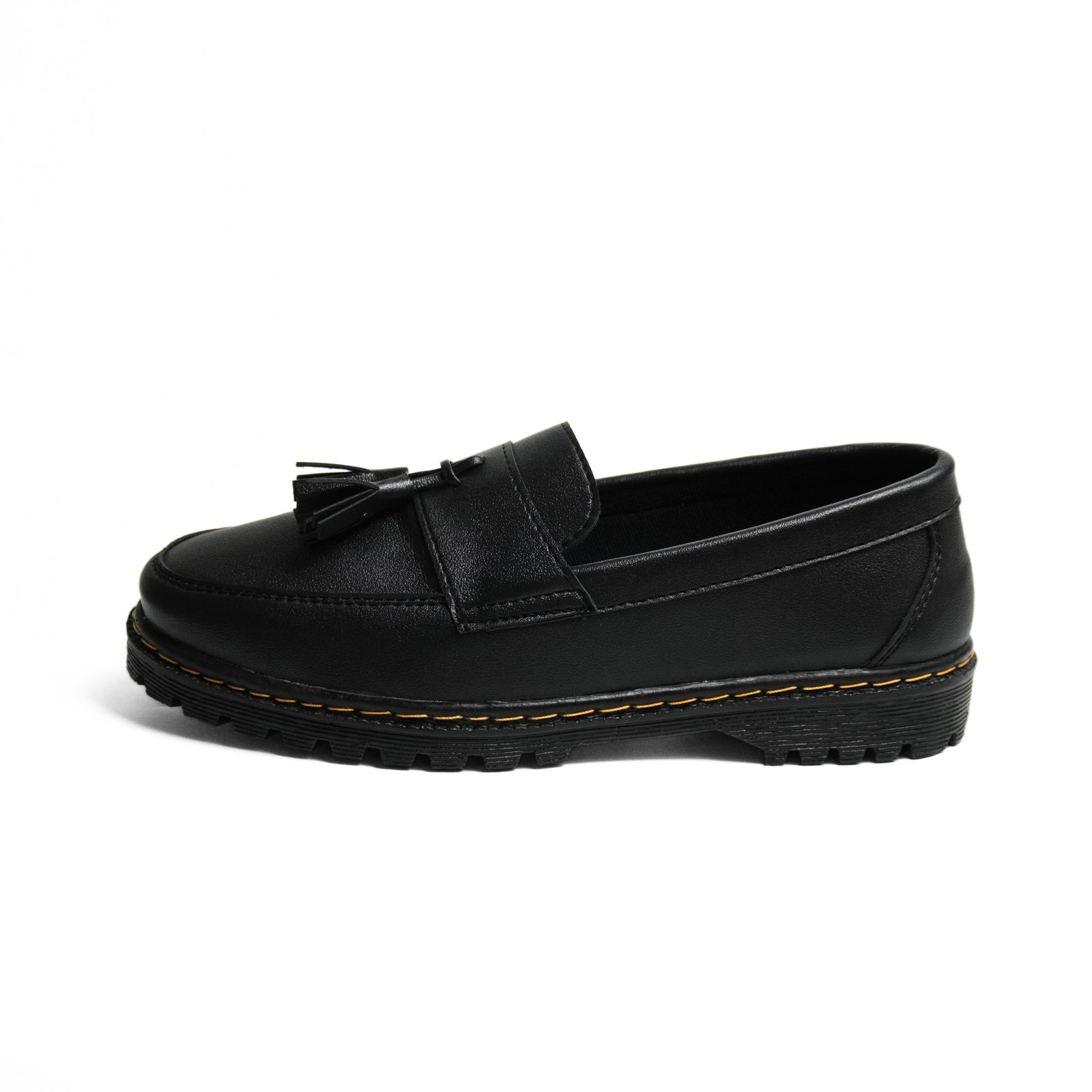 Sepatu Loafers Pria Formal Hitam LM-01 Pita