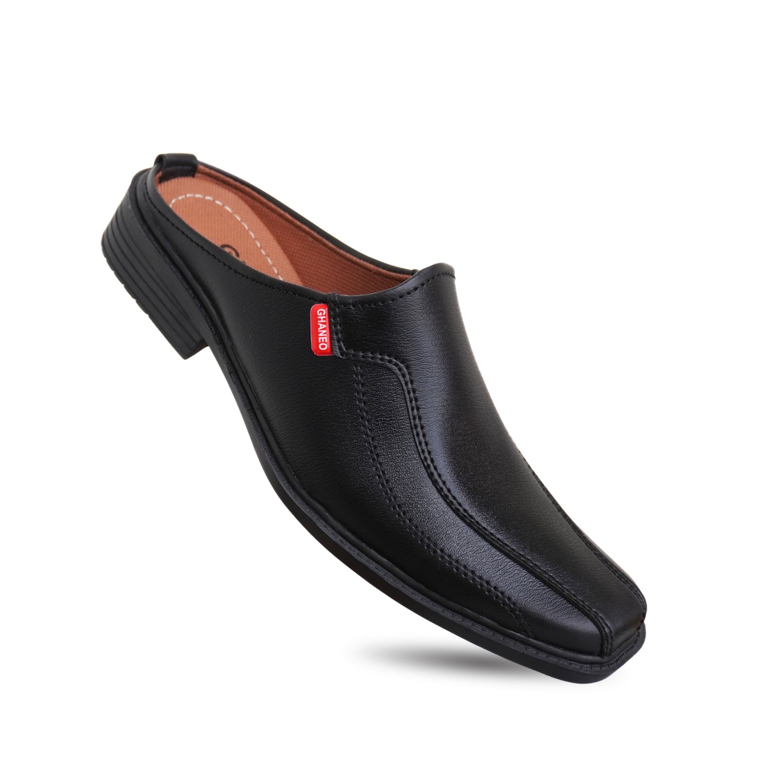 Sepatu Pantofel Pria Formal Bustong BP-3 Slop - Hitam