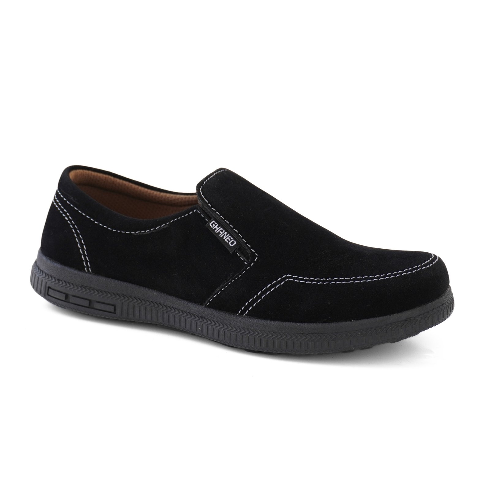 Sepatu Slip On Kulit Suede Casual G-87 Tan